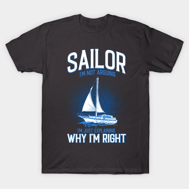 Sailor Captain Sailing T-Shirt by Toeffishirts